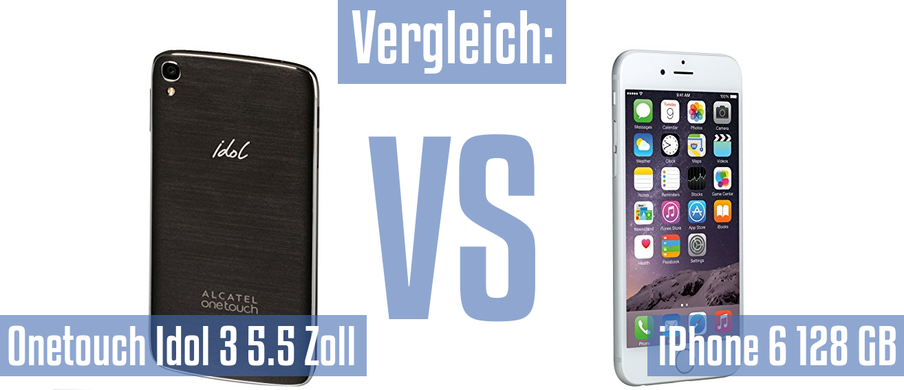 Alcatel Onetouch Idol 3 5.5 Zoll und Alcatel Onetouch Idol 3 5.5 Zoll im Vergleichstest