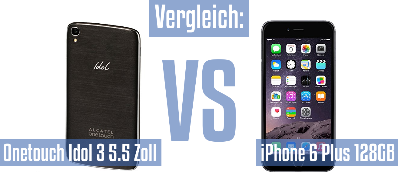 Alcatel Onetouch Idol 3 5.5 Zoll und Alcatel Onetouch Idol 3 5.5 Zoll im Vergleichstest