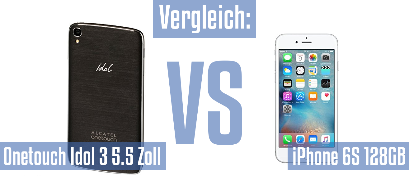 Alcatel Onetouch Idol 3 5.5 Zoll und Alcatel Onetouch Idol 3 5.5 Zoll im Vergleichstest