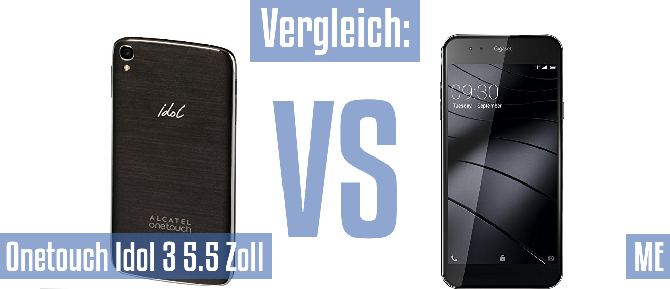 Alcatel Onetouch Idol 3 5.5 Zoll und Alcatel Onetouch Idol 3 5.5 Zoll im Vergleichstest