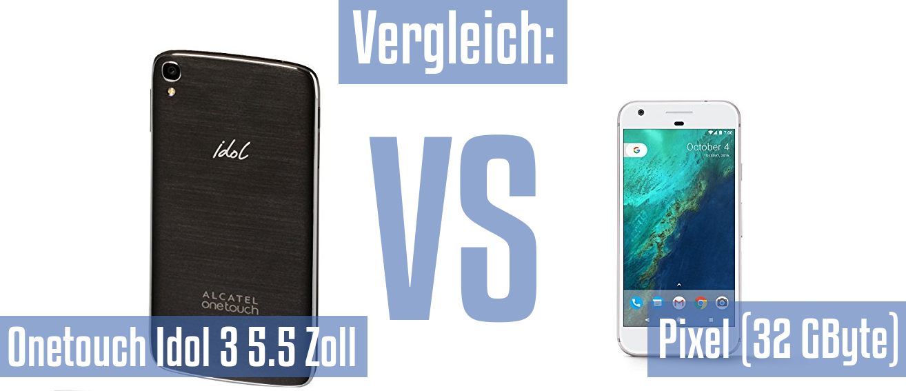 Alcatel Onetouch Idol 3 5.5 Zoll und Alcatel Onetouch Idol 3 5.5 Zoll im Vergleichstest
