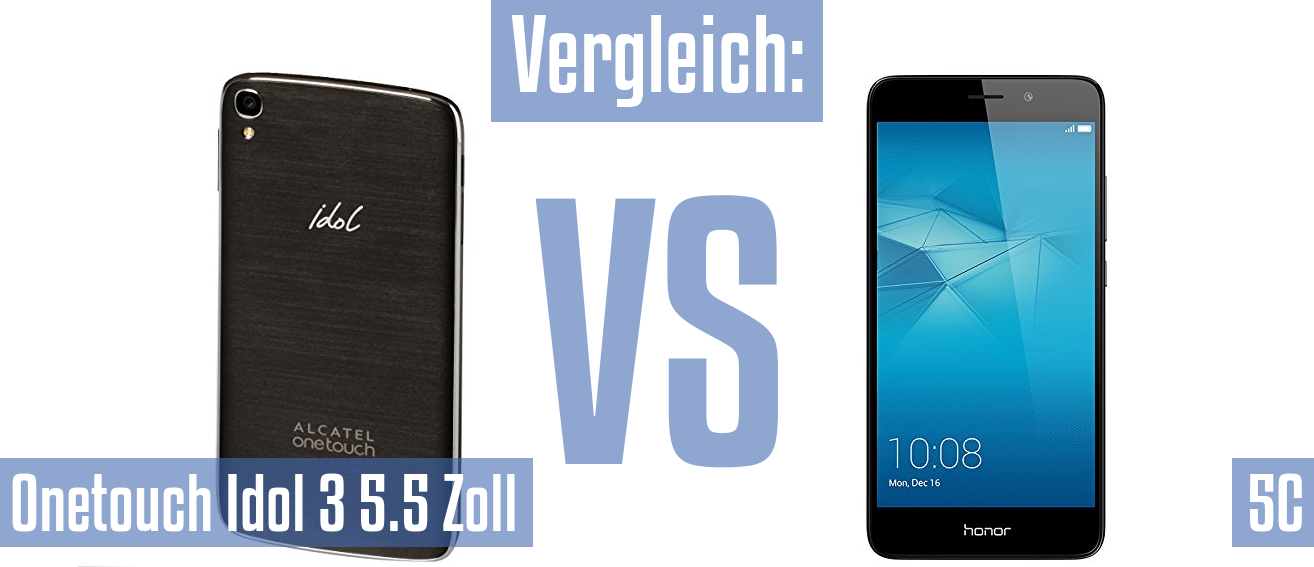 Alcatel Onetouch Idol 3 5.5 Zoll und Alcatel Onetouch Idol 3 5.5 Zoll im Vergleichstest