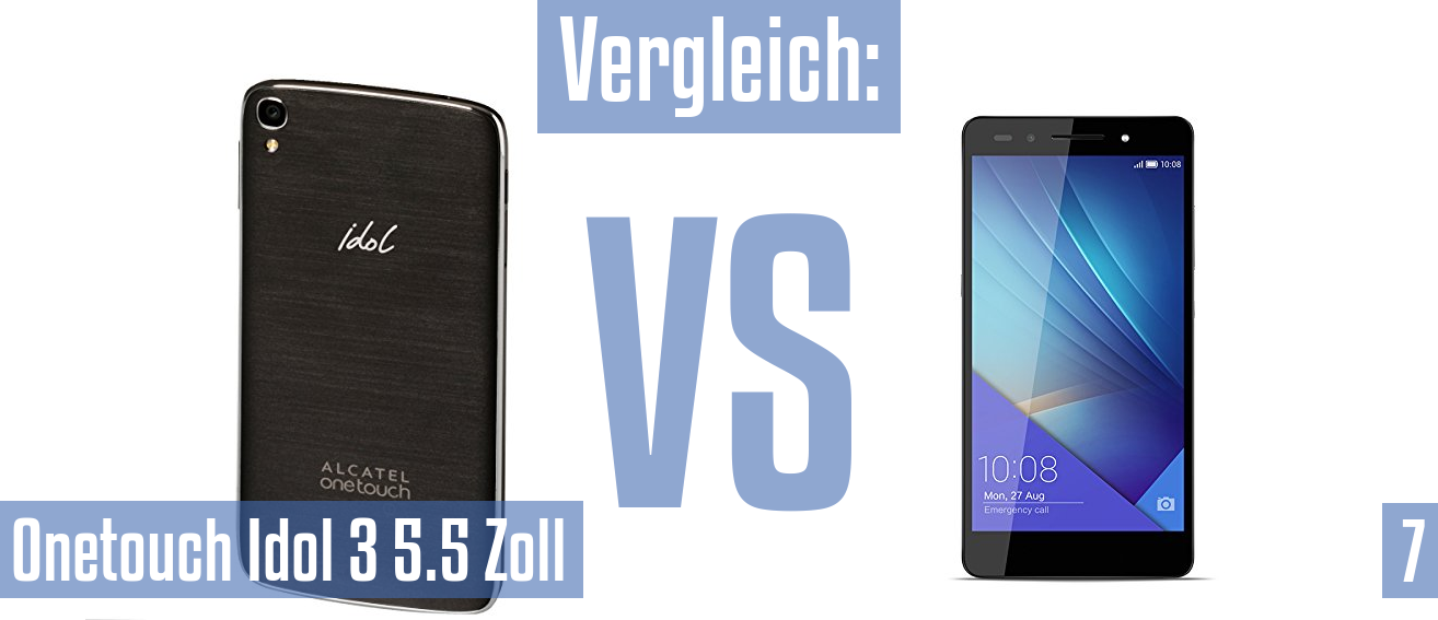 Alcatel Onetouch Idol 3 5.5 Zoll und Alcatel Onetouch Idol 3 5.5 Zoll im Vergleichstest