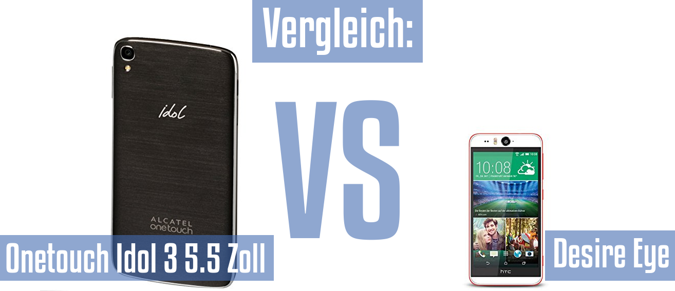 Alcatel Onetouch Idol 3 5.5 Zoll und Alcatel Onetouch Idol 3 5.5 Zoll im Vergleichstest