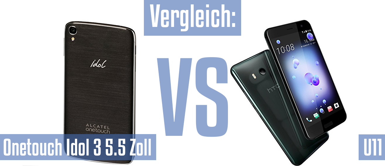 Alcatel Onetouch Idol 3 5.5 Zoll und Alcatel Onetouch Idol 3 5.5 Zoll im Vergleichstest