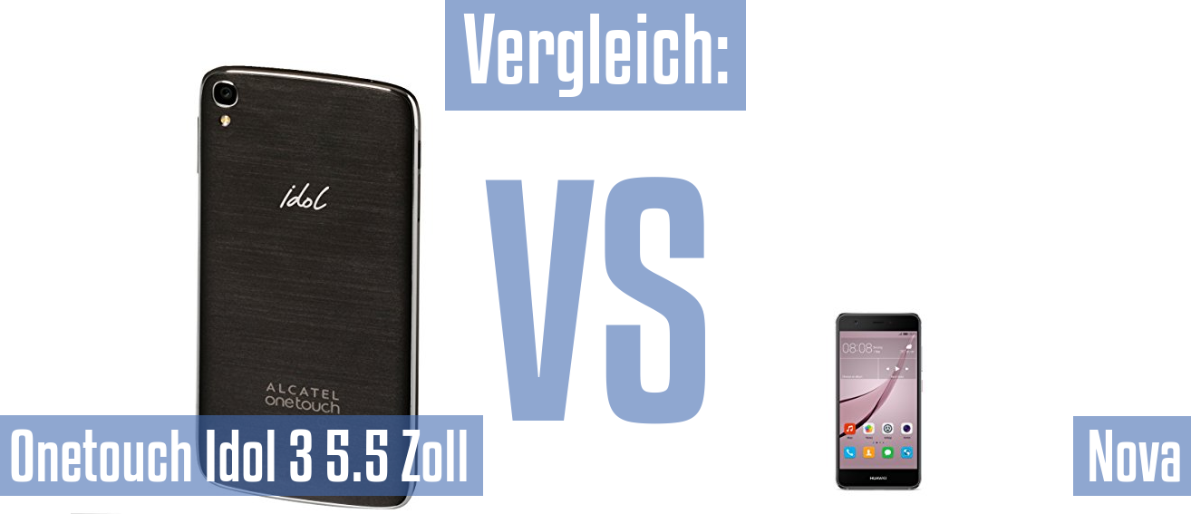 Alcatel Onetouch Idol 3 5.5 Zoll und Alcatel Onetouch Idol 3 5.5 Zoll im Vergleichstest