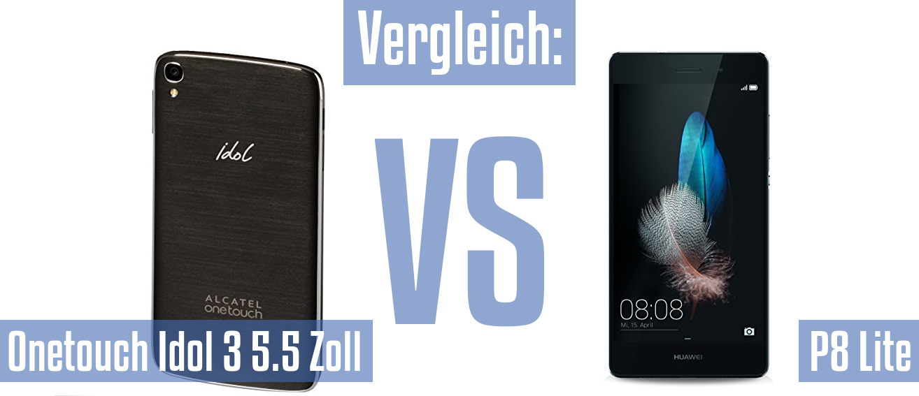 Alcatel Onetouch Idol 3 5.5 Zoll und Alcatel Onetouch Idol 3 5.5 Zoll im Vergleichstest