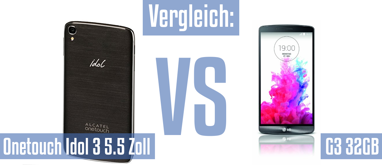 Alcatel Onetouch Idol 3 5.5 Zoll und Alcatel Onetouch Idol 3 5.5 Zoll im Vergleichstest