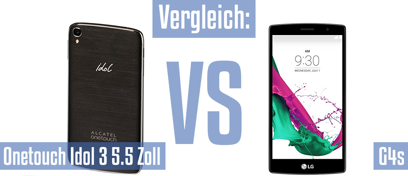 Alcatel Onetouch Idol 3 5.5 Zoll und Alcatel Onetouch Idol 3 5.5 Zoll im Vergleichstest