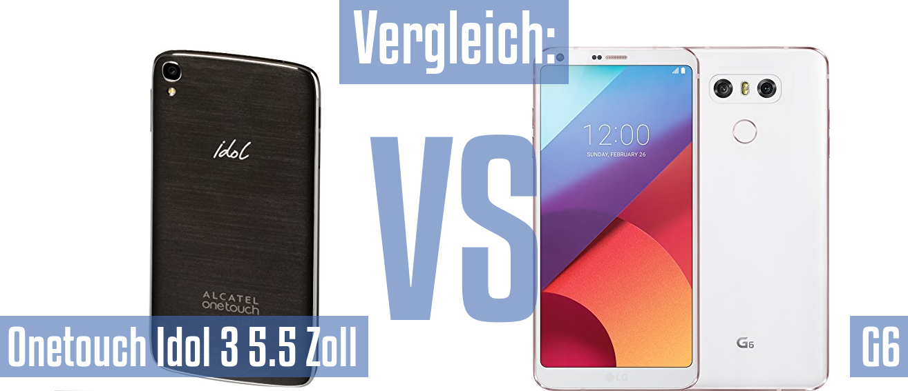 Alcatel Onetouch Idol 3 5.5 Zoll und Alcatel Onetouch Idol 3 5.5 Zoll im Vergleichstest