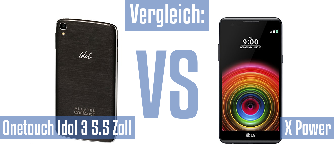 Alcatel Onetouch Idol 3 5.5 Zoll und Alcatel Onetouch Idol 3 5.5 Zoll im Vergleichstest