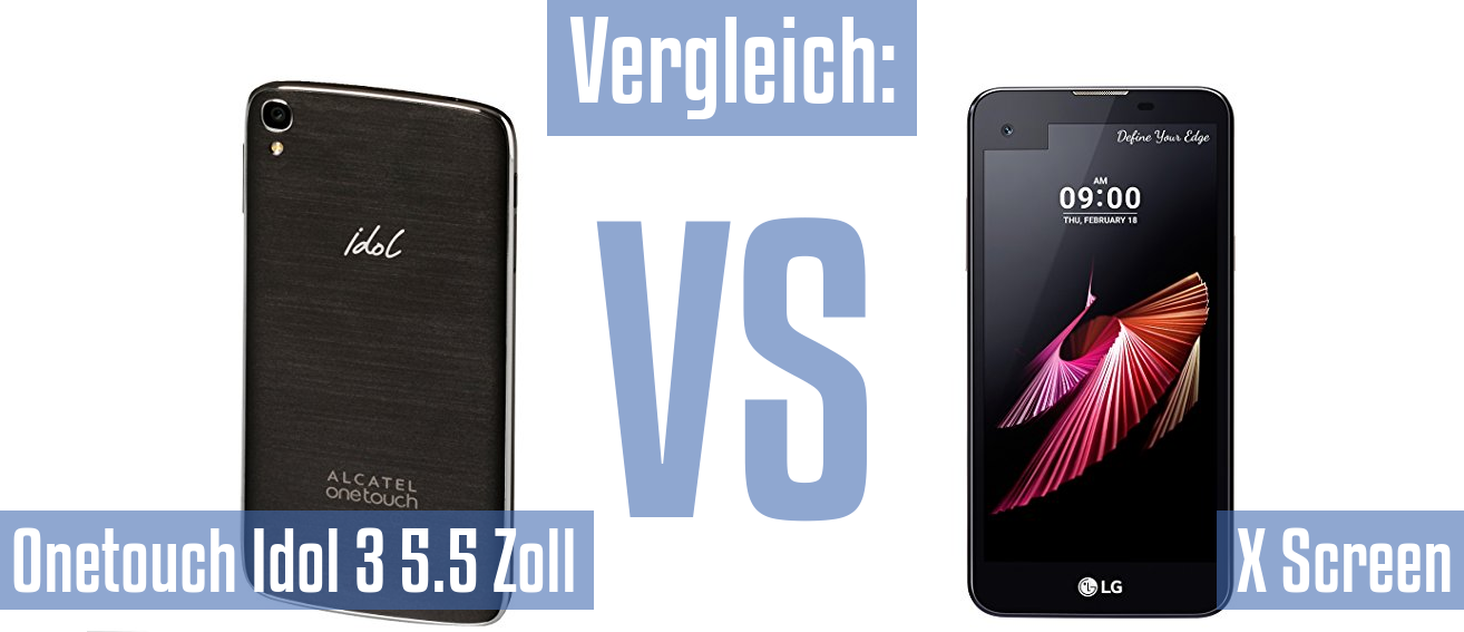 Alcatel Onetouch Idol 3 5.5 Zoll und Alcatel Onetouch Idol 3 5.5 Zoll im Vergleichstest