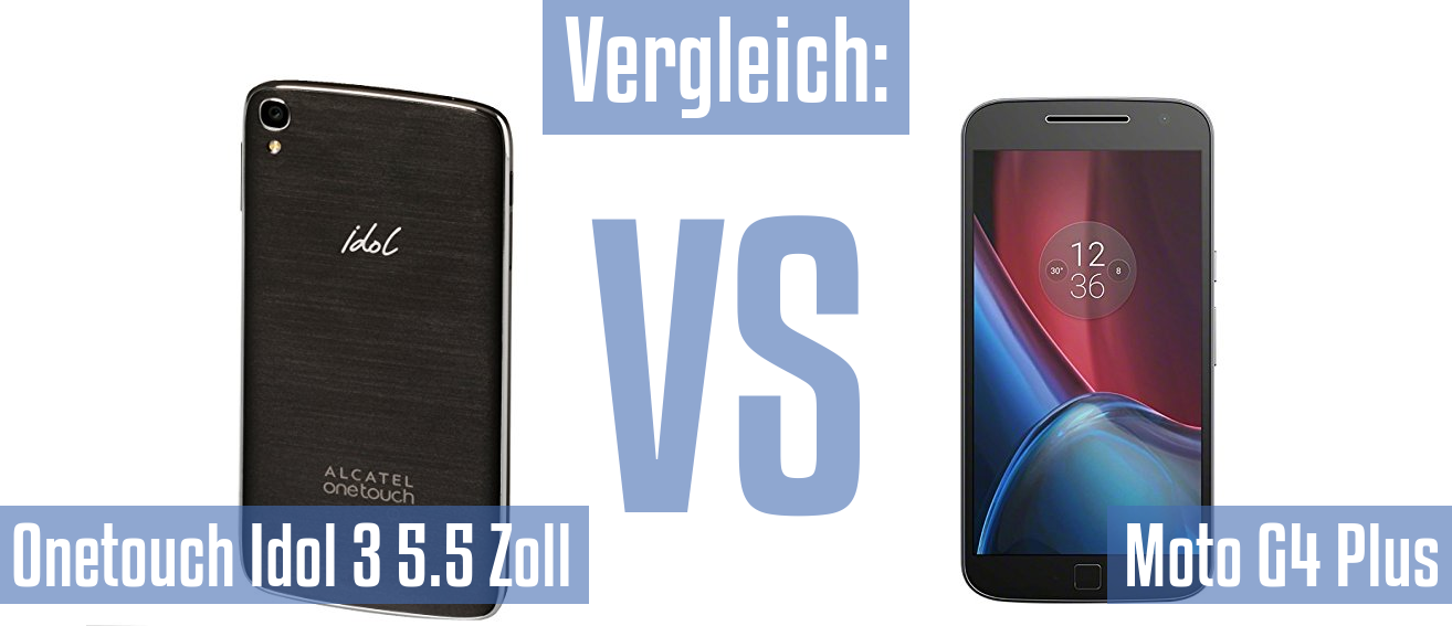 Alcatel Onetouch Idol 3 5.5 Zoll und Alcatel Onetouch Idol 3 5.5 Zoll im Vergleichstest