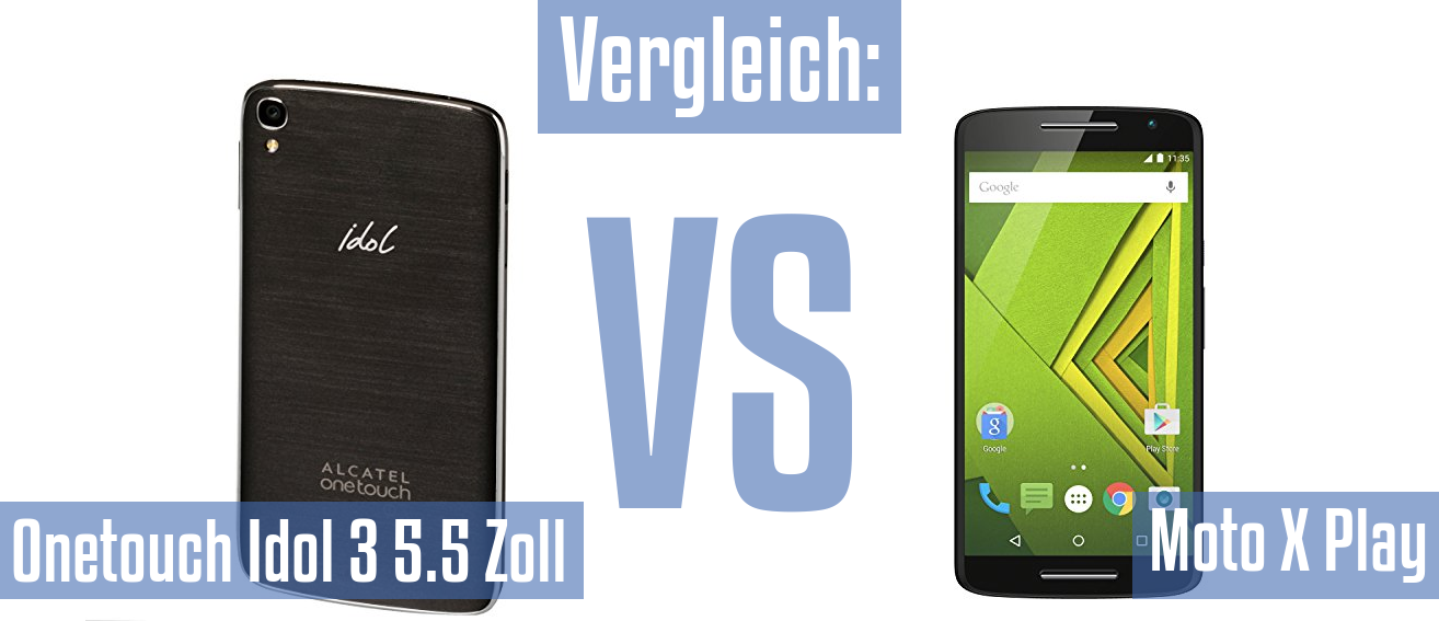 Alcatel Onetouch Idol 3 5.5 Zoll und Alcatel Onetouch Idol 3 5.5 Zoll im Vergleichstest