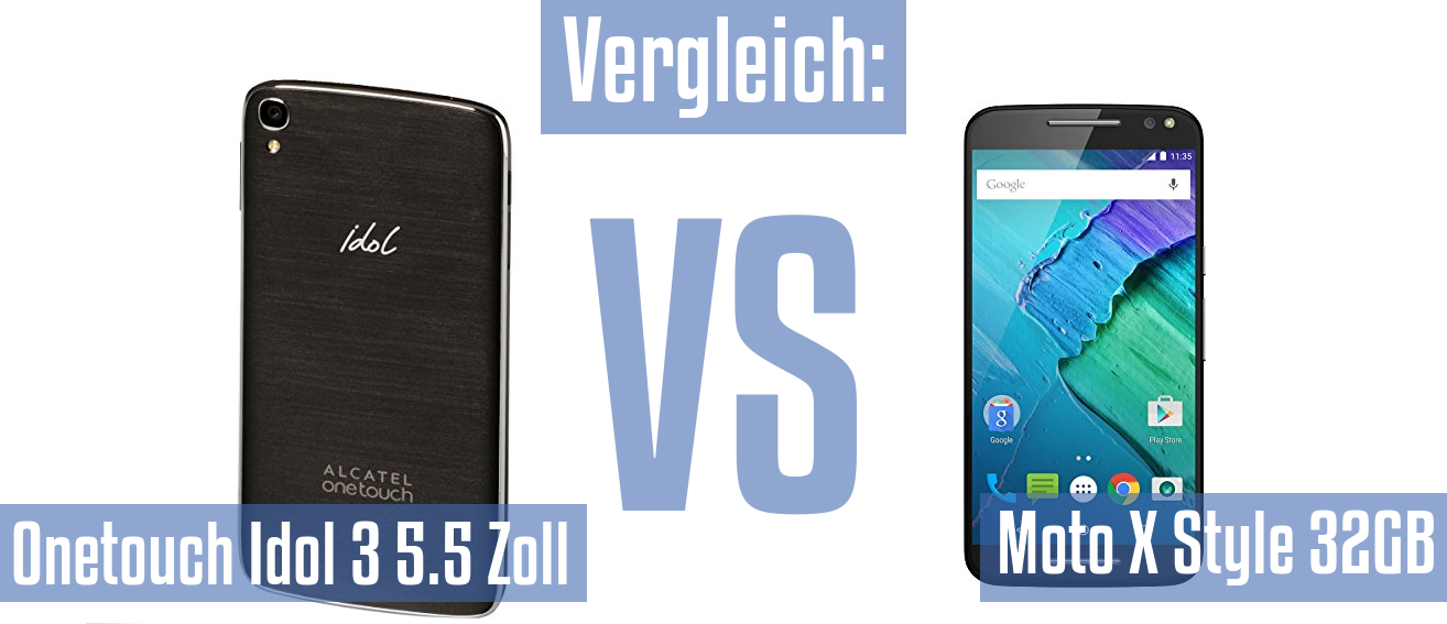 Alcatel Onetouch Idol 3 5.5 Zoll und Alcatel Onetouch Idol 3 5.5 Zoll im Vergleichstest