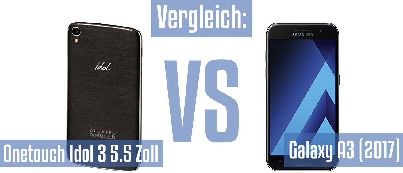 Alcatel Onetouch Idol 3 5.5 Zoll und Alcatel Onetouch Idol 3 5.5 Zoll im Vergleichstest