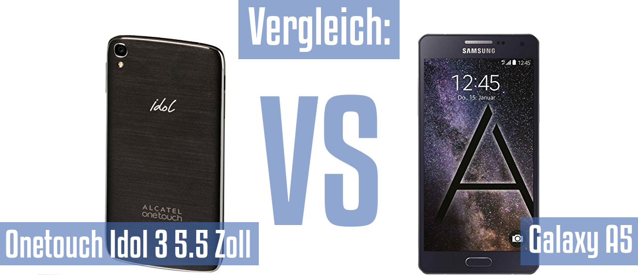 Alcatel Onetouch Idol 3 5.5 Zoll und Alcatel Onetouch Idol 3 5.5 Zoll im Vergleichstest