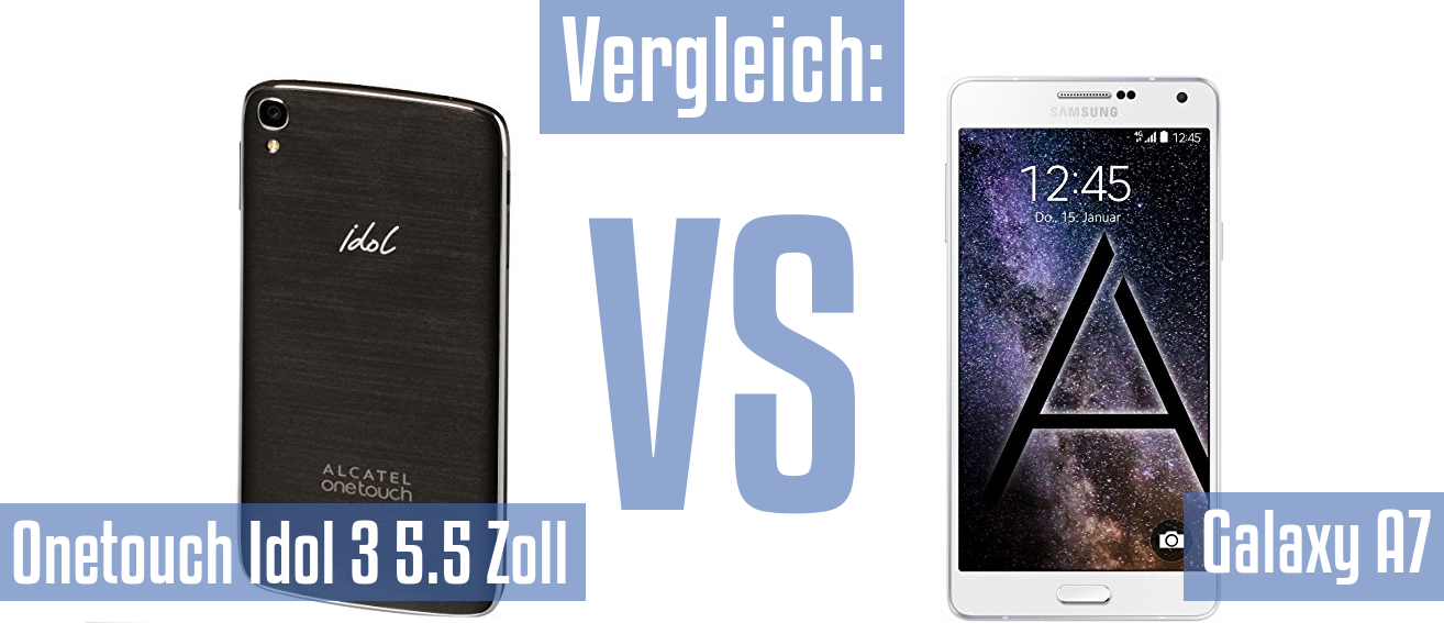 Alcatel Onetouch Idol 3 5.5 Zoll und Alcatel Onetouch Idol 3 5.5 Zoll im Vergleichstest