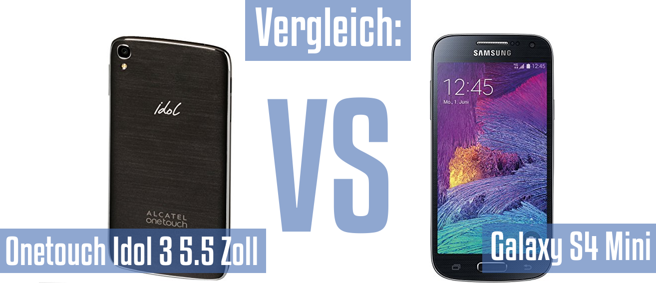 Alcatel Onetouch Idol 3 5.5 Zoll und Alcatel Onetouch Idol 3 5.5 Zoll im Vergleichstest