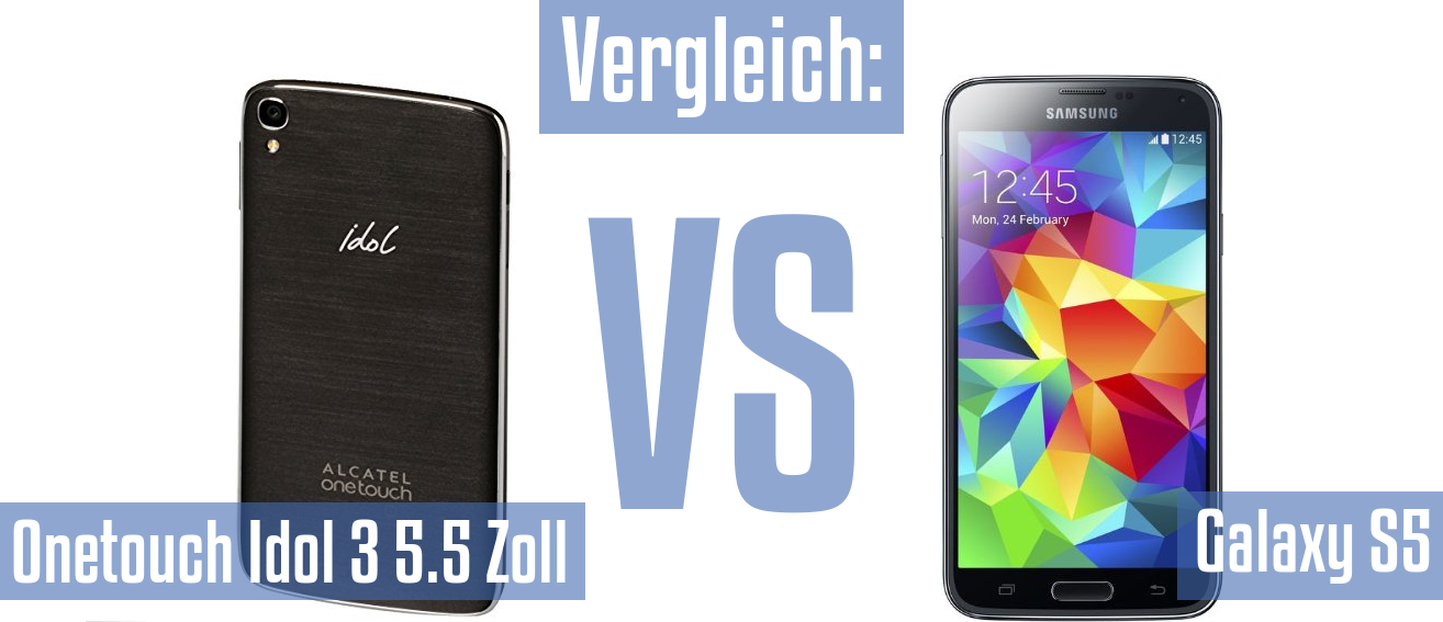 Alcatel Onetouch Idol 3 5.5 Zoll und Alcatel Onetouch Idol 3 5.5 Zoll im Vergleichstest