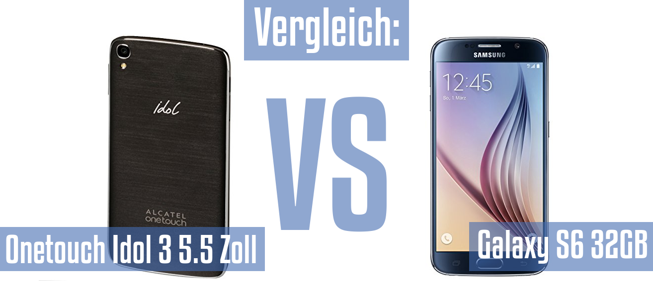 Alcatel Onetouch Idol 3 5.5 Zoll und Alcatel Onetouch Idol 3 5.5 Zoll im Vergleichstest