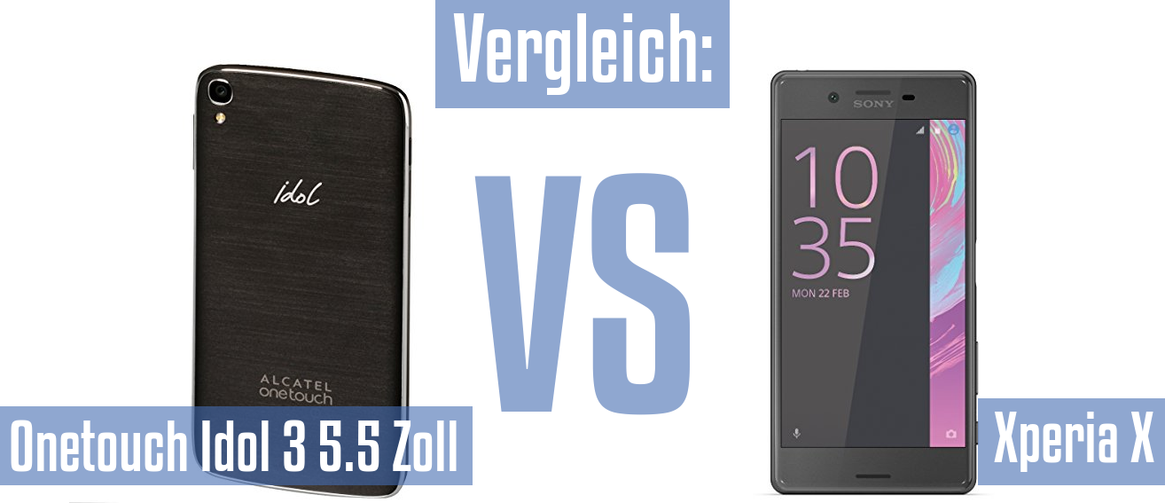 Alcatel Onetouch Idol 3 5.5 Zoll und Alcatel Onetouch Idol 3 5.5 Zoll im Vergleichstest