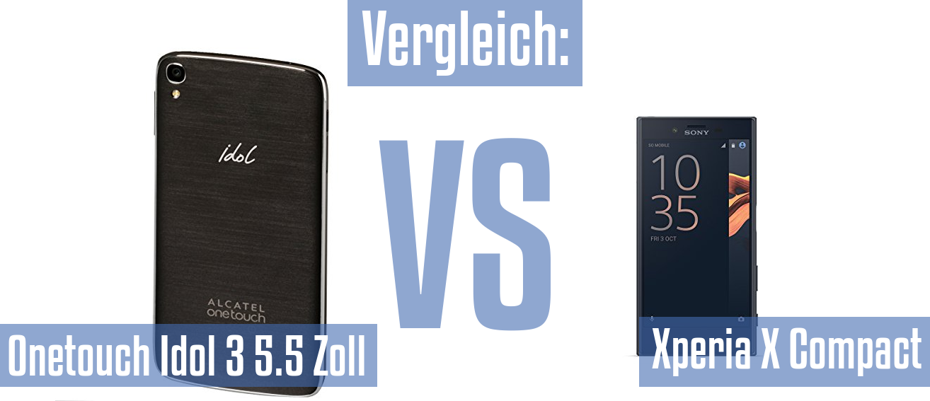 Alcatel Onetouch Idol 3 5.5 Zoll und Alcatel Onetouch Idol 3 5.5 Zoll im Vergleichstest