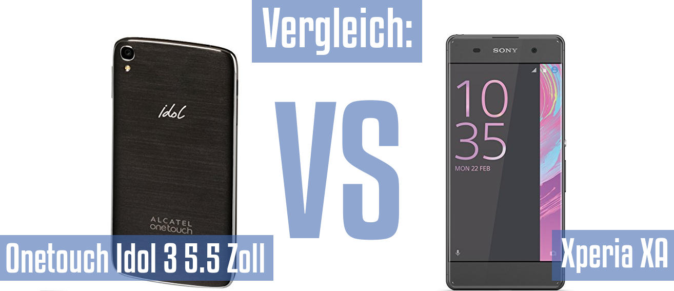 Alcatel Onetouch Idol 3 5.5 Zoll und Alcatel Onetouch Idol 3 5.5 Zoll im Vergleichstest