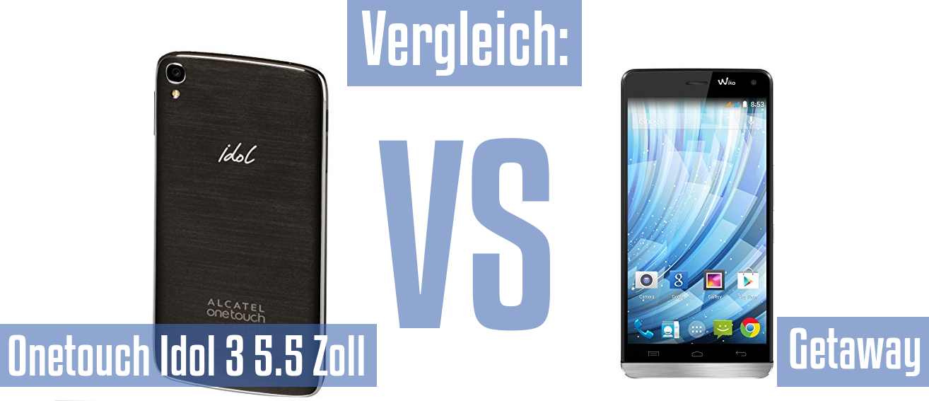 Alcatel Onetouch Idol 3 5.5 Zoll und Alcatel Onetouch Idol 3 5.5 Zoll im Vergleichstest