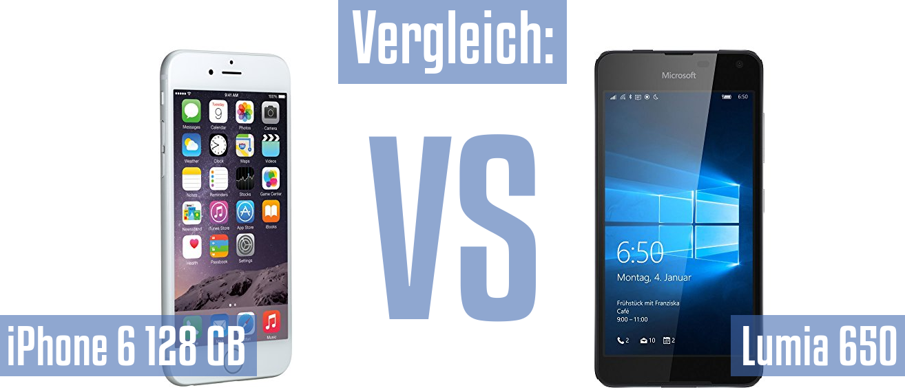 Apple iPhone 6 128 GB und Apple iPhone 6 128 GB im Vergleichstest