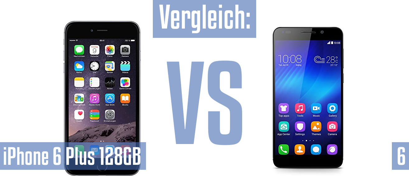 Apple iPhone 6 Plus 128GB und Apple iPhone 6 Plus 128GB im Vergleichstest