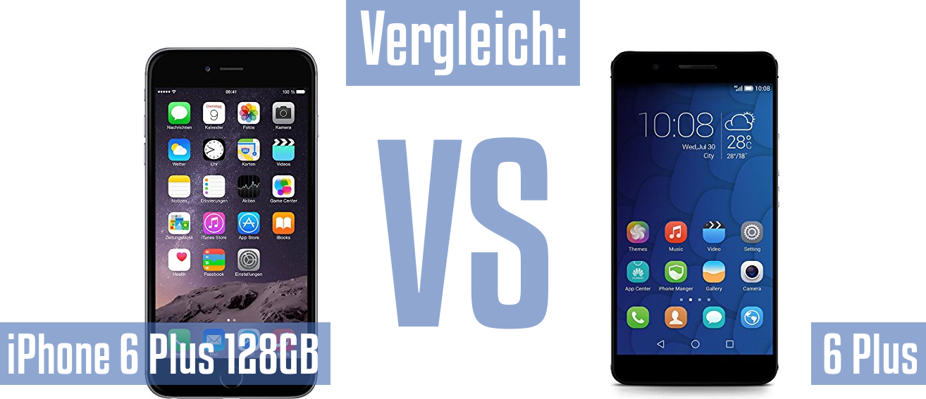 Apple iPhone 6 Plus 128GB und Apple iPhone 6 Plus 128GB im Vergleichstest