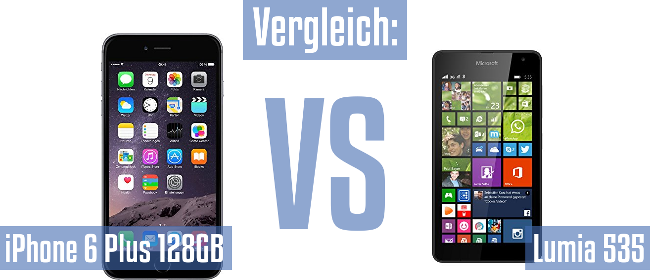 Apple iPhone 6 Plus 128GB und Apple iPhone 6 Plus 128GB im Vergleichstest