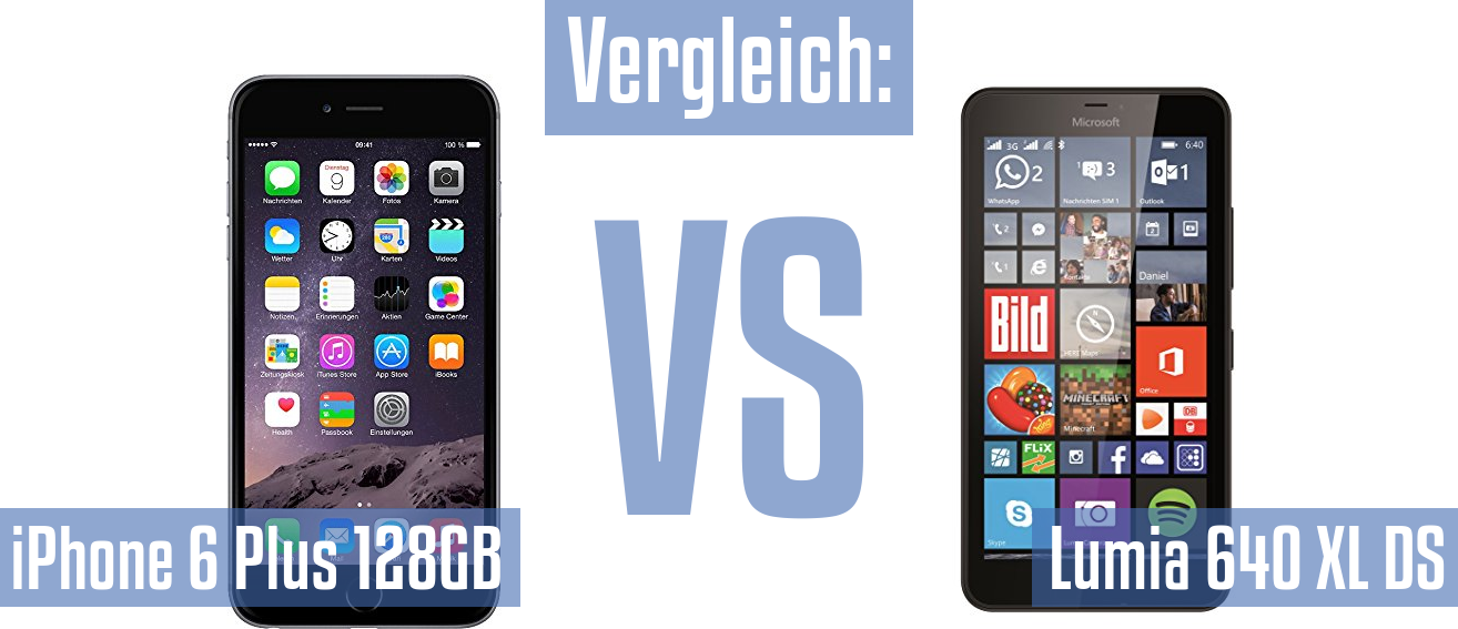 Apple iPhone 6 Plus 128GB und Apple iPhone 6 Plus 128GB im Vergleichstest