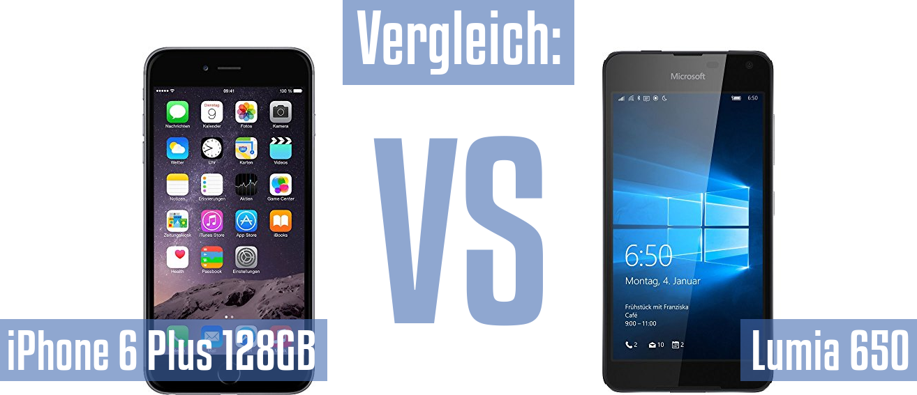 Apple iPhone 6 Plus 128GB und Apple iPhone 6 Plus 128GB im Vergleichstest