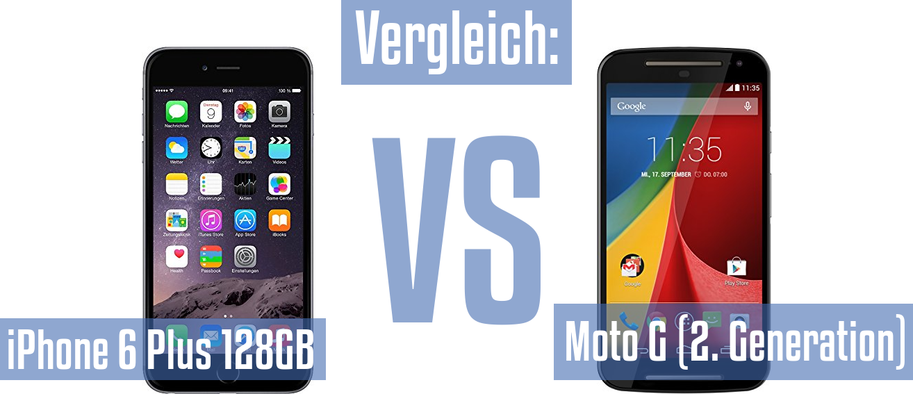 Apple iPhone 6 Plus 128GB und Apple iPhone 6 Plus 128GB im Vergleichstest