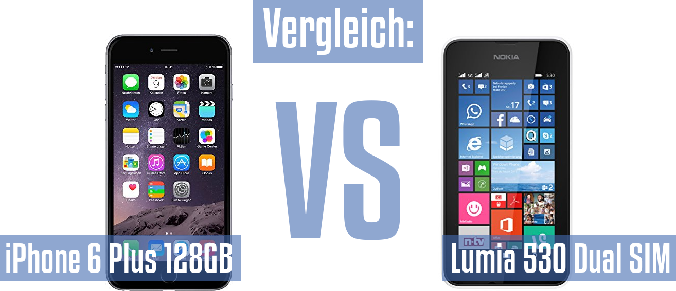 Apple iPhone 6 Plus 128GB und Apple iPhone 6 Plus 128GB im Vergleichstest