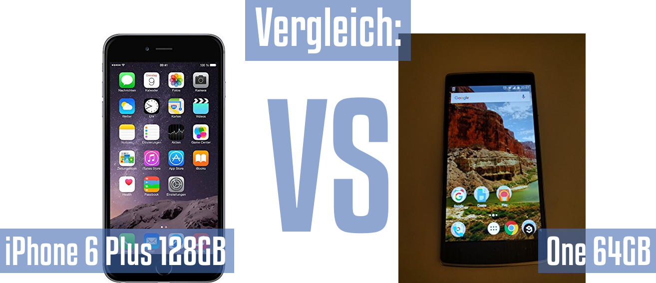 Apple iPhone 6 Plus 128GB und Apple iPhone 6 Plus 128GB im Vergleichstest