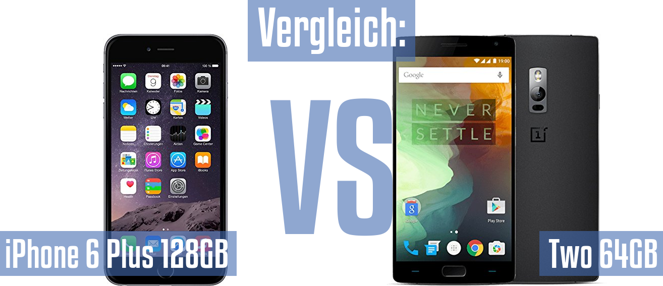 Apple iPhone 6 Plus 128GB und Apple iPhone 6 Plus 128GB im Vergleichstest