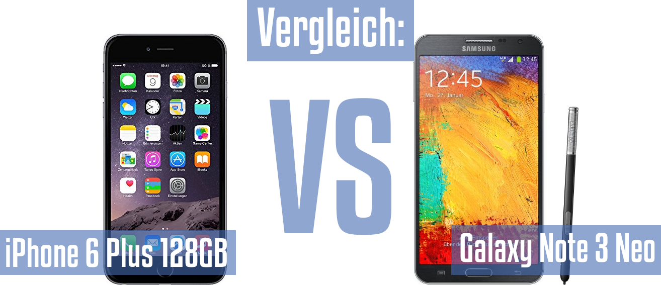 Apple iPhone 6 Plus 128GB und Apple iPhone 6 Plus 128GB im Vergleichstest