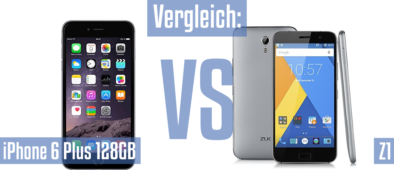 Apple iPhone 6 Plus 128GB und Apple iPhone 6 Plus 128GB im Vergleichstest