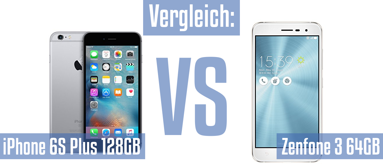 Apple iPhone 6S Plus 128GB und Apple iPhone 6S Plus 128GB im Vergleichstest