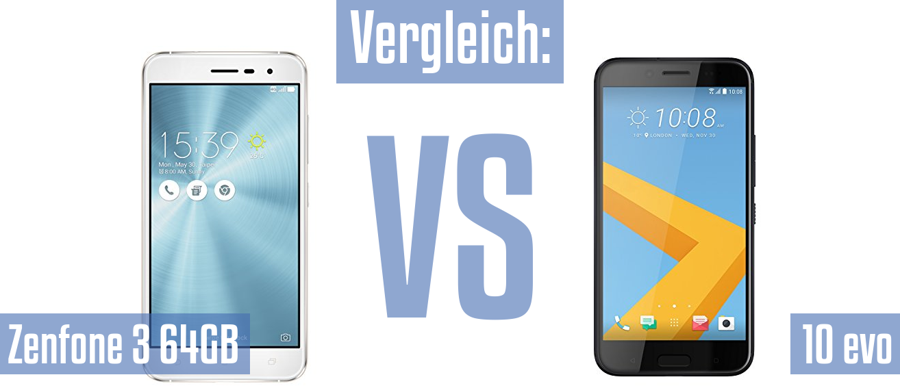 Asus Zenfone 3 64GB und Asus Zenfone 3 64GB im Vergleichstest