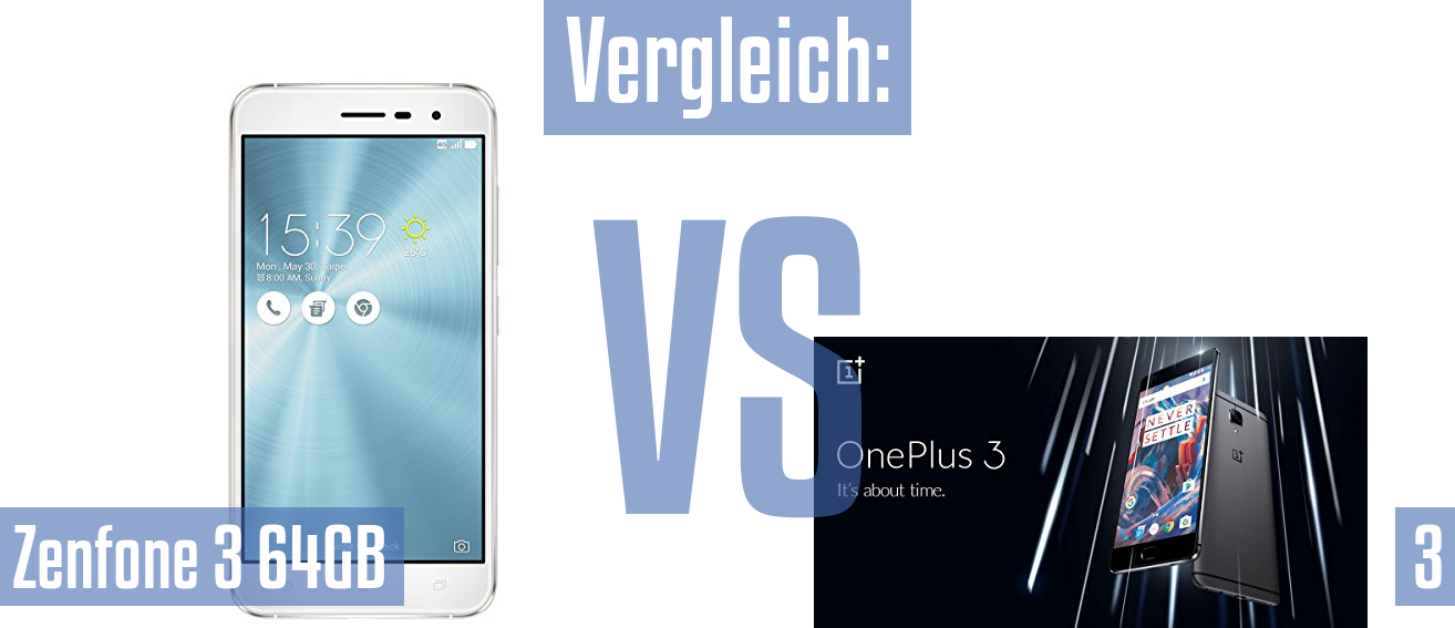 Asus Zenfone 3 64GB und Asus Zenfone 3 64GB im Vergleichstest