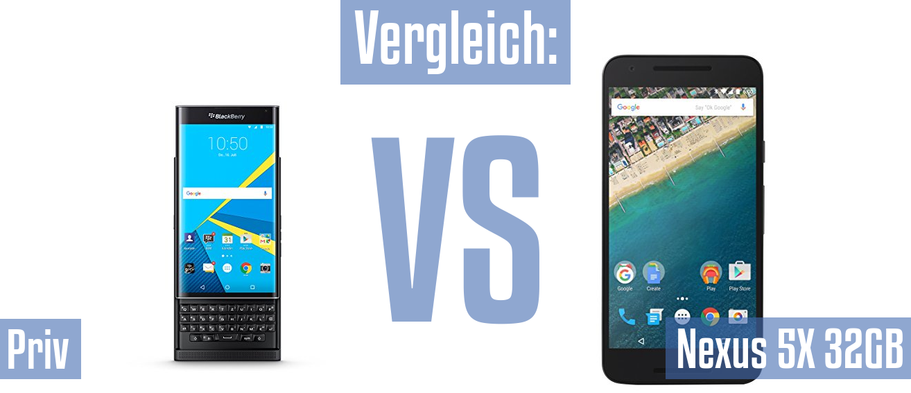 Blackberry Priv und Blackberry Priv im Vergleichstest