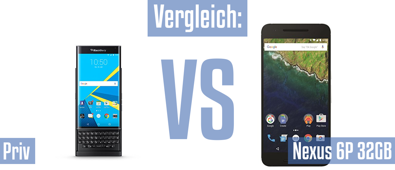 Blackberry Priv und Blackberry Priv im Vergleichstest