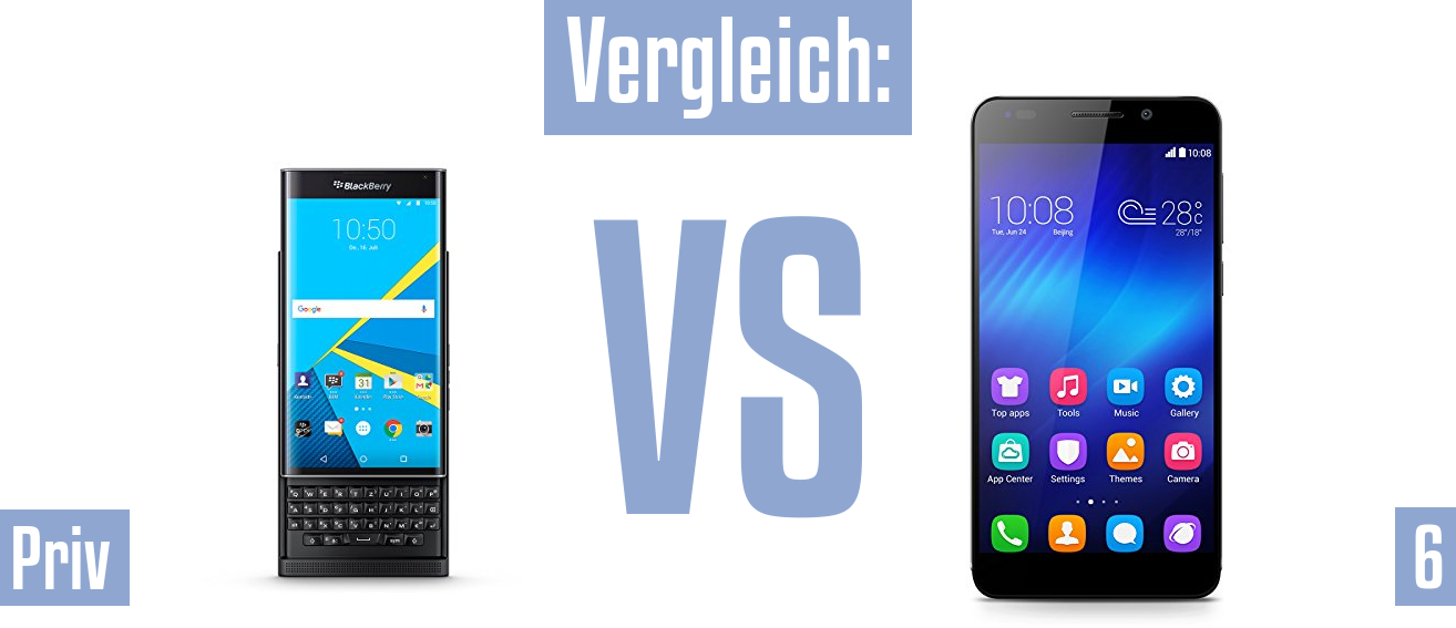 Blackberry Priv und Blackberry Priv im Vergleichstest