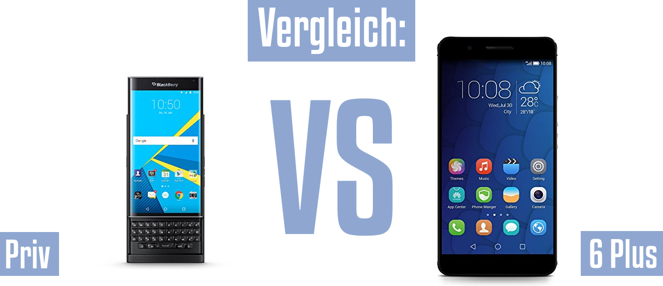 Blackberry Priv und Blackberry Priv im Vergleichstest