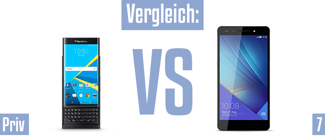 Blackberry Priv und Blackberry Priv im Vergleichstest