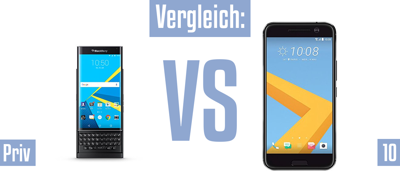 Blackberry Priv und Blackberry Priv im Vergleichstest